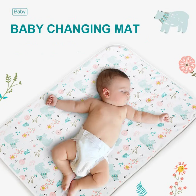 Baby Changing Mat Cover Diaper Nappy Change Pad Waterproof Toddler Infant Animal