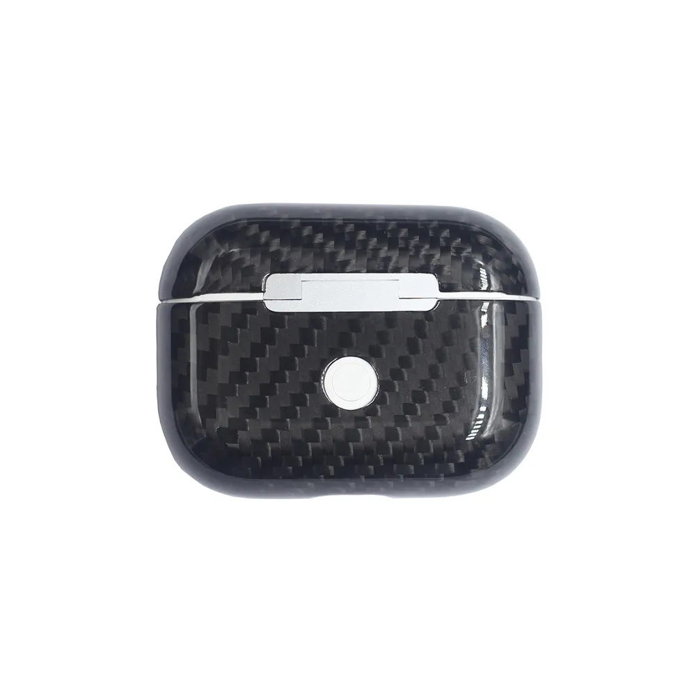 Real Carbon Fiber Case For AirPods 2 for AirPods Pro Wireless Earphone Charging Case Carbon Fiber LED Cover Accessories