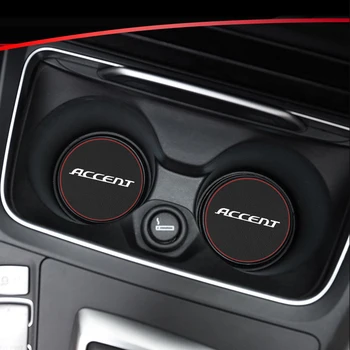 

1pc Hot Coaster Car Coaster Slip Insulation Pad Cup Drink Holder Car Decoration For hyundai ACCENT