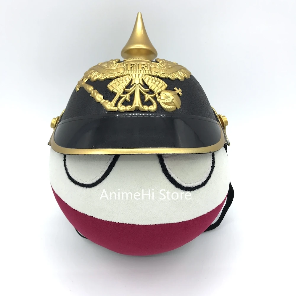 German Empireball and The Prussian army helmet Doll countryballs plushies Cosplay Polandball Plush Toy for Gift 20CM