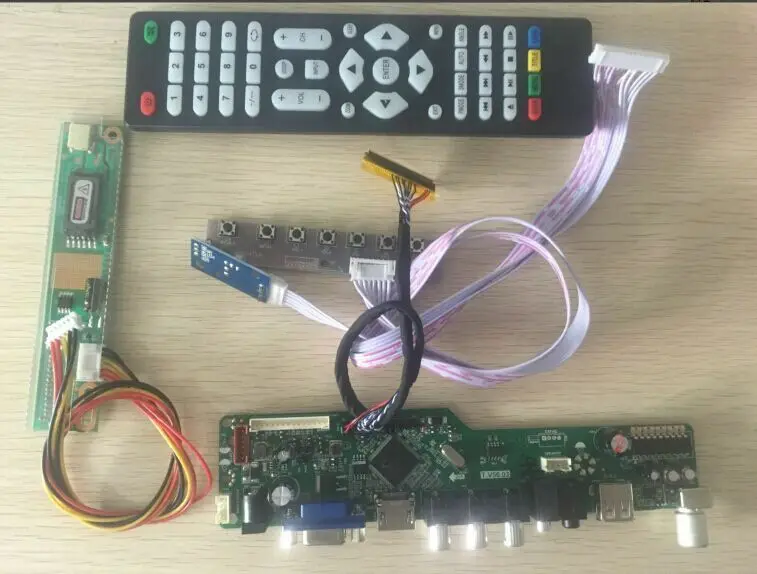 Latumab комплект для LP140WH1-TLC3 ТВ+ HDMI+ VGA+ USB светодиодный ЖК-экран контроллер драйвер платы