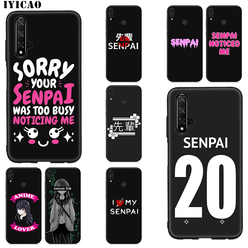 IYICAO Sugoi Senpai аниме мягкий чехол для huawei Honor 20 10 9 9X 8X 8C 7X 7C 7A 6A Lite Pro View Note силиконовый |