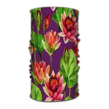

YILINGER Headband Bandanas Lotus Flower Watercolor Multifunctional Headwear,2187 Ways to Wear Your Magic Headwear