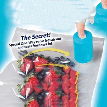 

Top Deals Vacuum Sealer with Sous Vide Bags, Reusable Food Vacuum Sealed Bags with MINI Automated Vacuum Sealer, Reusable & Easy