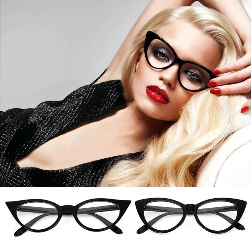 Женская Ретро оправа для очков LongKeeper 2020 модная черная с прозрачными линзами UV400