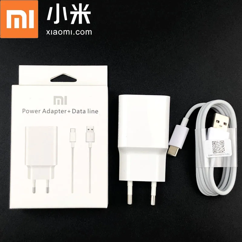 Оригинальное зарядное устройство Xiaomi Redmi note 9 QC 3 0 быстрая зарядка адаптер Usb Type c