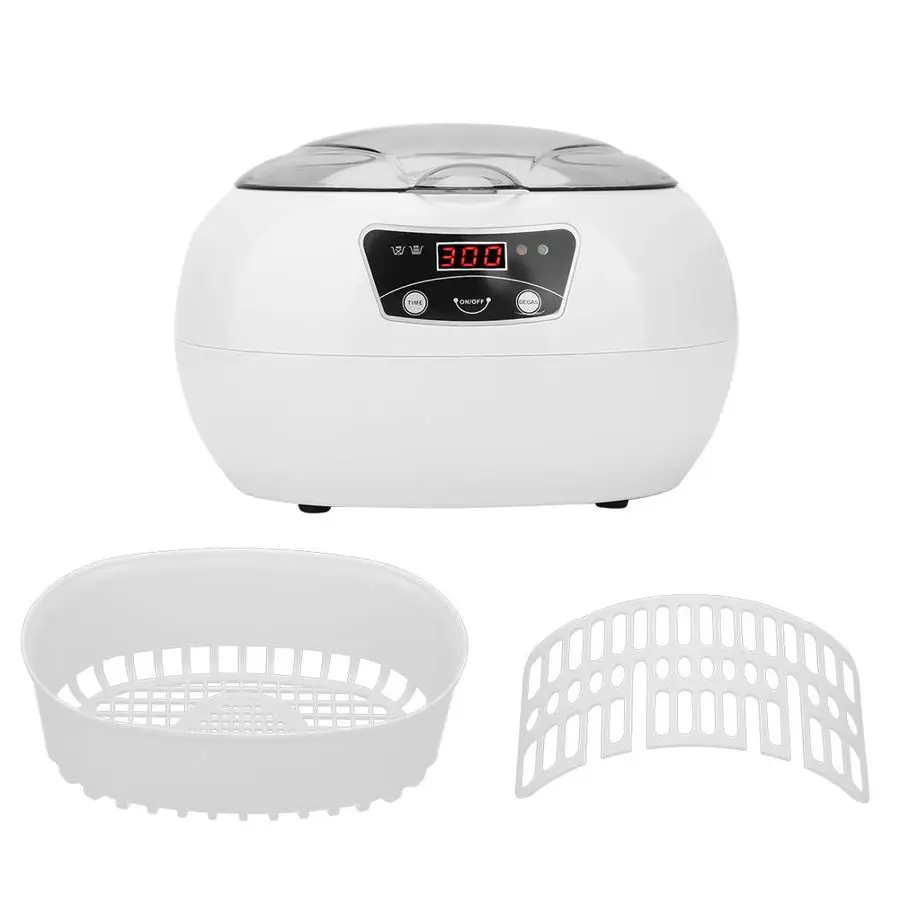 

600ml Ultrasonic Cleaner Bath Jewelry Parts Glasses Manicure Stones Cutters Dental Razor Brush Ultra Sonic Cleaner set