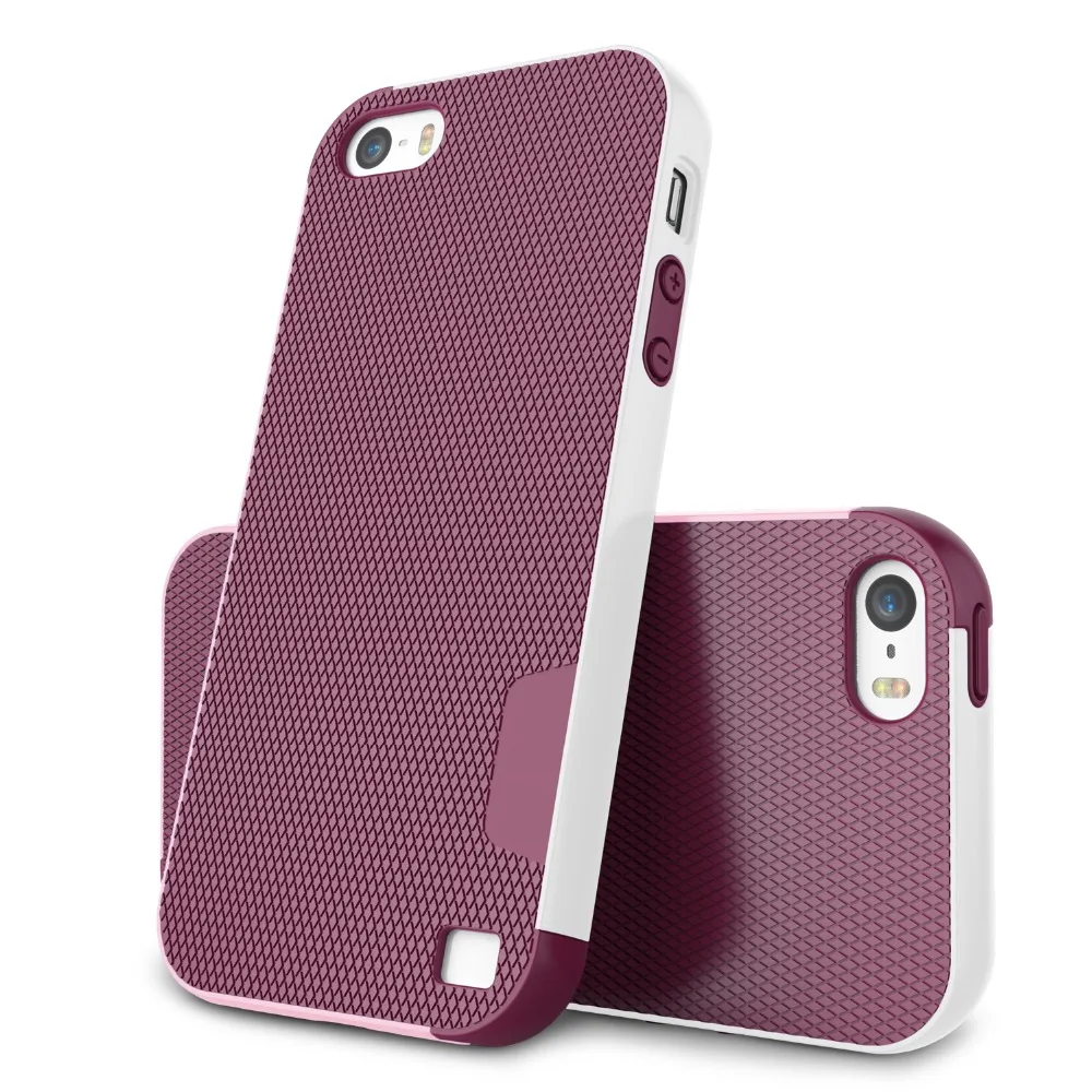 

SuaGet Case For Apple iPhone SE/5S/5 Case Hybrid Shockproof Armor Luxury Impact Defender Phone Skin Case Cover For iPhone 5s