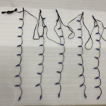 

100 pixel stake nodes (from Peace family),DC12V 12mm WS2811,10 pixel node per cluster,10 clusters,3 foot spacing,all black wire