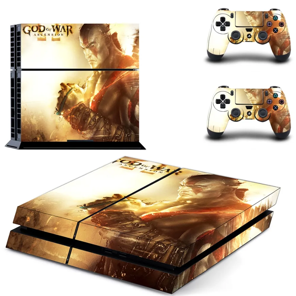 Game God of War Full Cover Faceplates PS4 Skin Sticker Decal For PlayStation 4 Console& Controllers PS4 Skin Sticker Vinyl