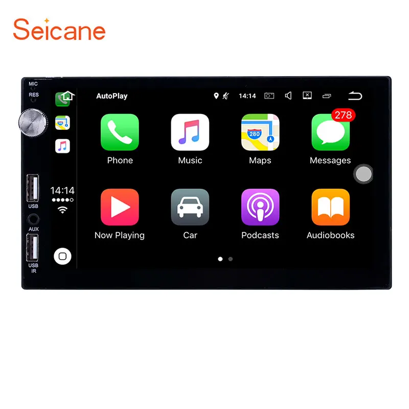 Seicane MP5 плеер радио Универсальный Bluetooth Музыка Поддержка IOS IPhone Siri микрофон