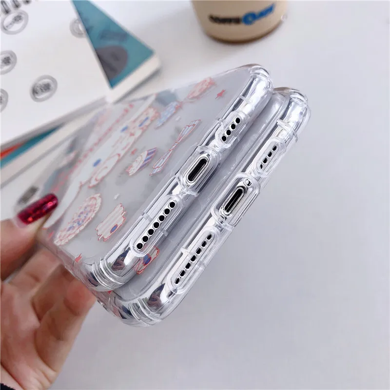 Модный милый чехол для телефона ins yugui с изображением собаки для iPhone 11 Pro XS Max XR 8 7 6S plus, прозрачный мягкий чехол с рисунком из мультфильма «любовь», «сердце», «кошка», «Собака»