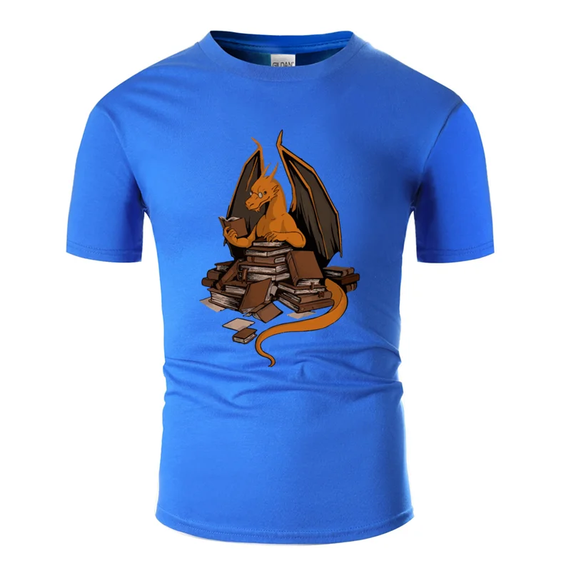 Men-Blue Новейшая Базовая книга wyrm Орда футболка для мужчин сплошной цвет Kawaii футболка хлопок Юмористическая - Цвет: Men-Blue