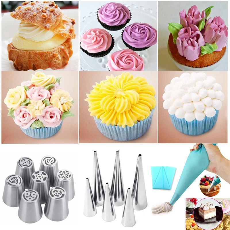 Good Deal Decorating-Tools Stainless-Steel Pastry-Bag Cake Icing-Piping-Cream Kitchen-Baking Silicone R6qXAxyka