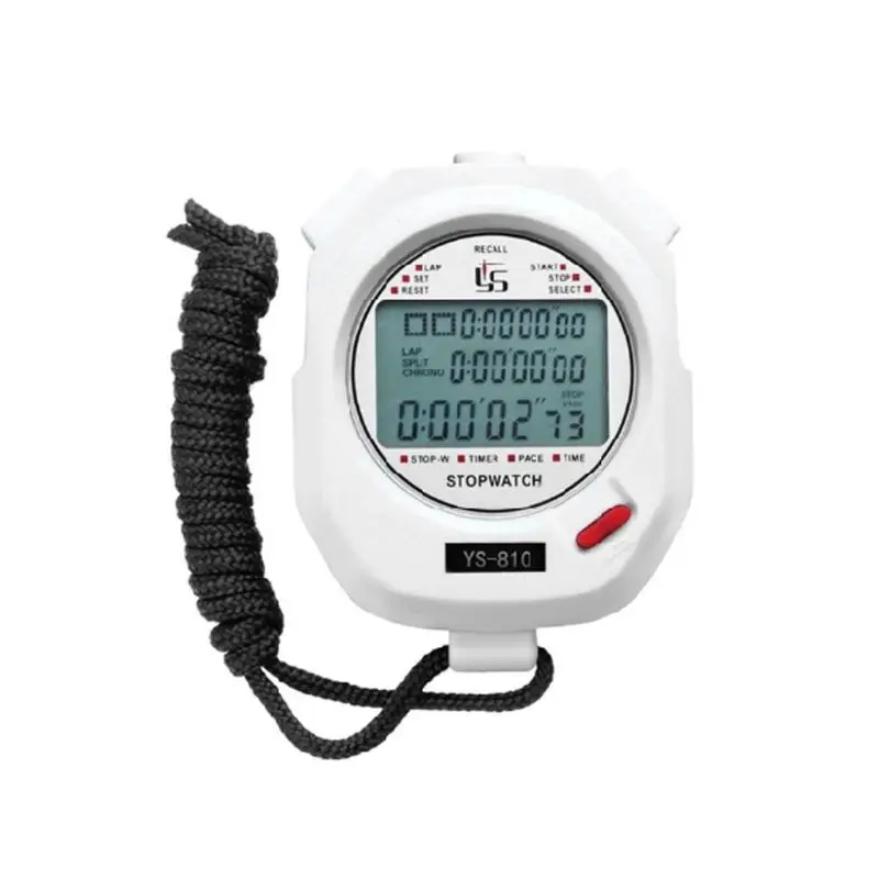 Three Rows of 100 Stopwatch Timers Track and Field Training Black and White 2 Color Optional Running Timer