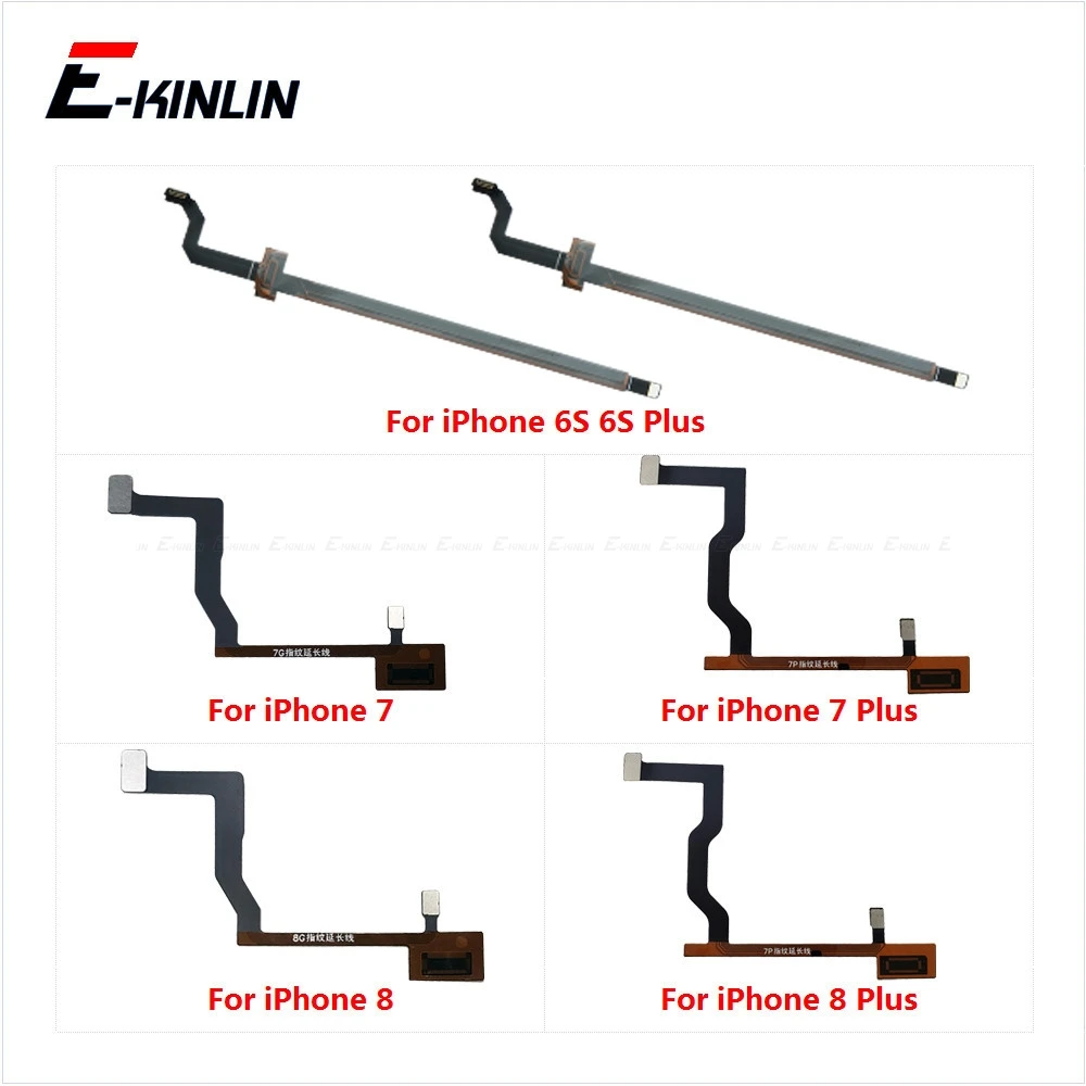 

3D кнопка возврата домой отпечатков пальцев основная плата разъем материнской платы гибкий кабель для iPhone 6 6S 8 7 Plus запчасти для ремонта