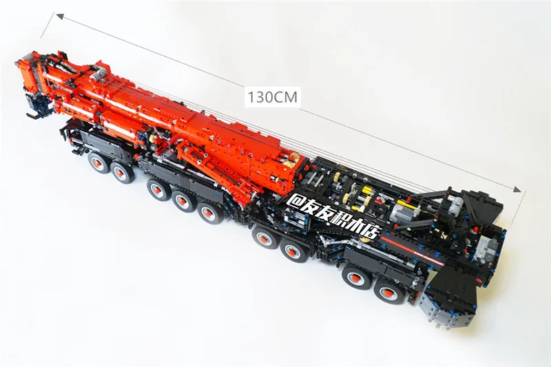 Новинка, мощный мобильный кран LTM11200 RC Technic, комплекты двигателей, блоки, блоки, подходят для MOC 20920, подарок для детей на день рождения