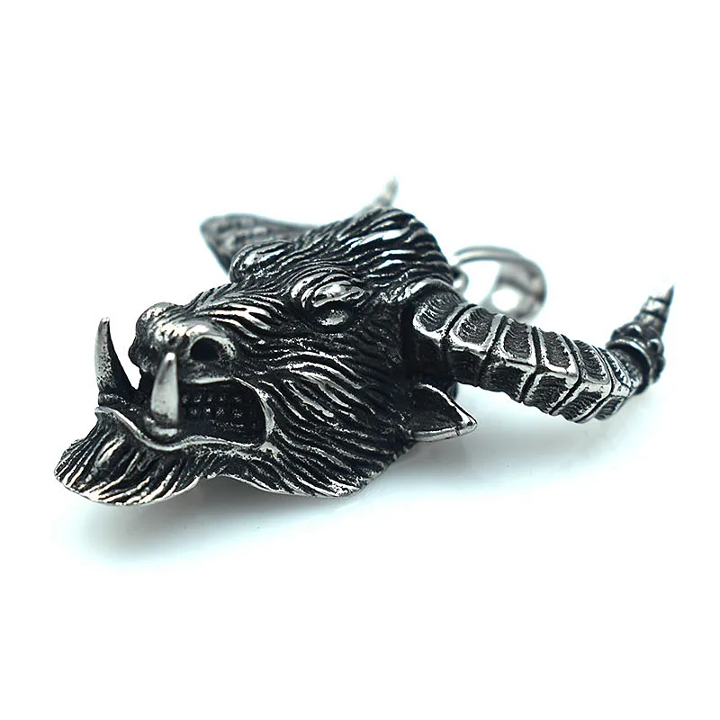 Подвеска из нержавеющей стали в форме головы быка ожерелье подвеска сделай сам