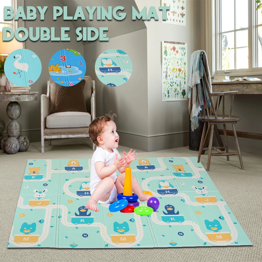Babify rug games reversible xl//folding kids mat