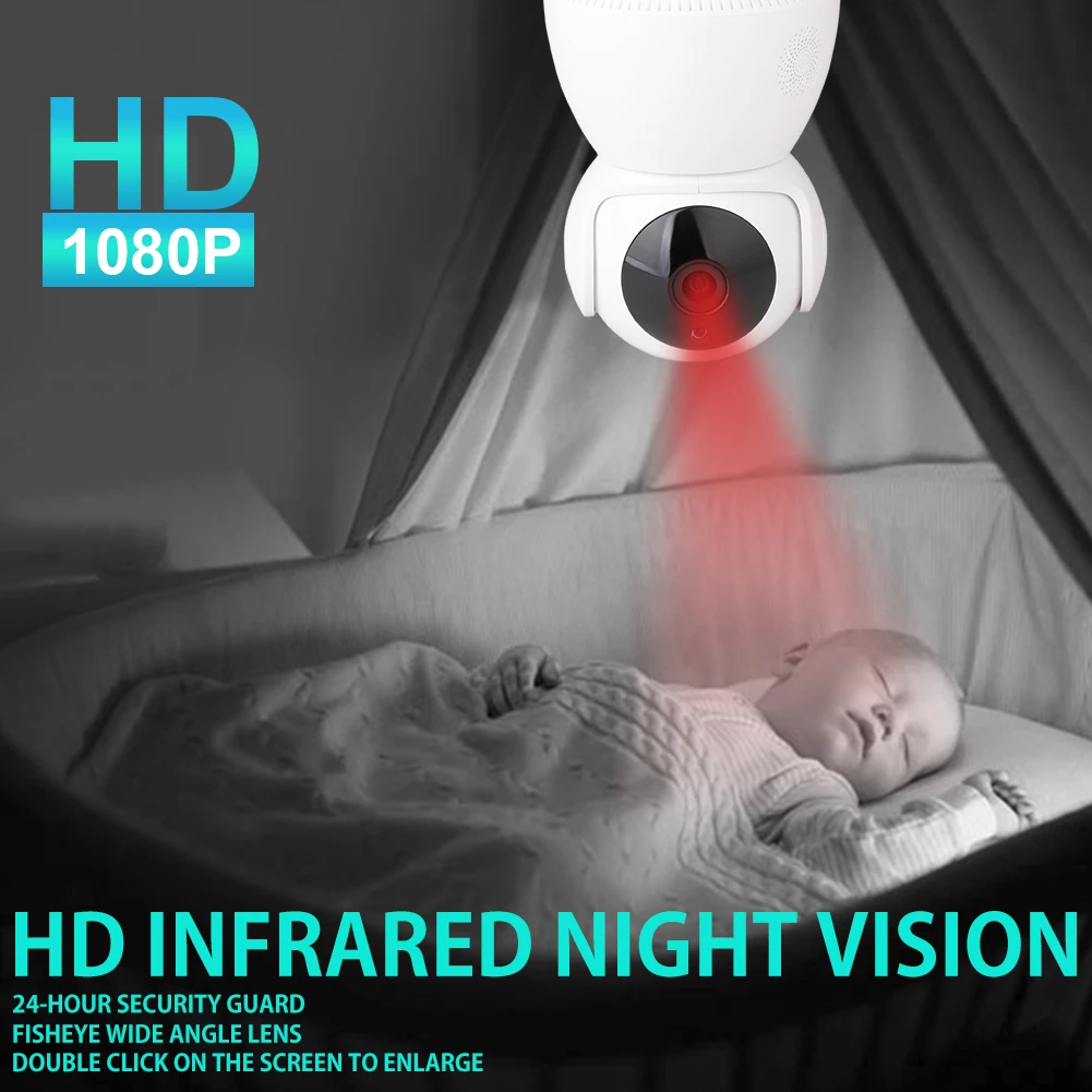 1080P 2MP домашняя ip-камера безопасности беспроводная WiFi камера Wi-Fi CCTV видеонаблюдение ИК ночного видения умная Радионяня Камера