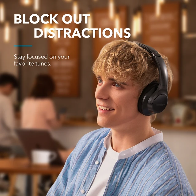 Soundcore przez Anker życie Q20 + aktywna redukcja szumów bezprzewodowy bluetooth słuchawki, 40H czas odtwarzania, hi-res Audio, Soundcore aplikacji 4