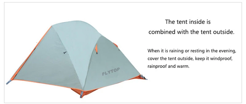FLYTOP Сверхлегкий Палатка двойной Слои 2 человек Алюминий полюс Пеший туризм палатка Супер Водонепроницаемый открытый палатка для Пары Любители