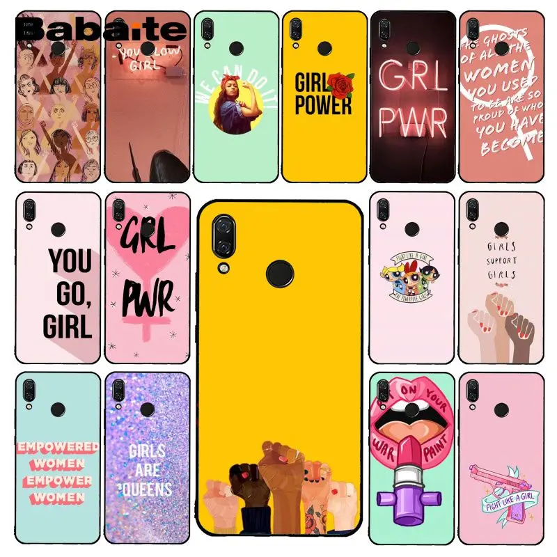 

Babaite Aesthetics Minimal Girl power Feminist Phone Case for Xiaomi Redmi4X 6A S2 Go Redmi 5 5Plus Note4 Note5 7 Note6Pro