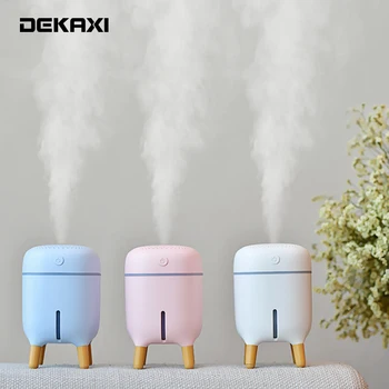 

DEKAXI 240ML Desktop USB Air Humidifier Creative Shelf Ultrasonic Essential Aroma Oil Diffuser With Colorful Lamp Air Purifier