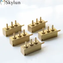 Один ПК четыре принять клапан 4way клапан 4 разъемы тройник металлический зубной клапан Продукт стоматологическое оборудование SL1221