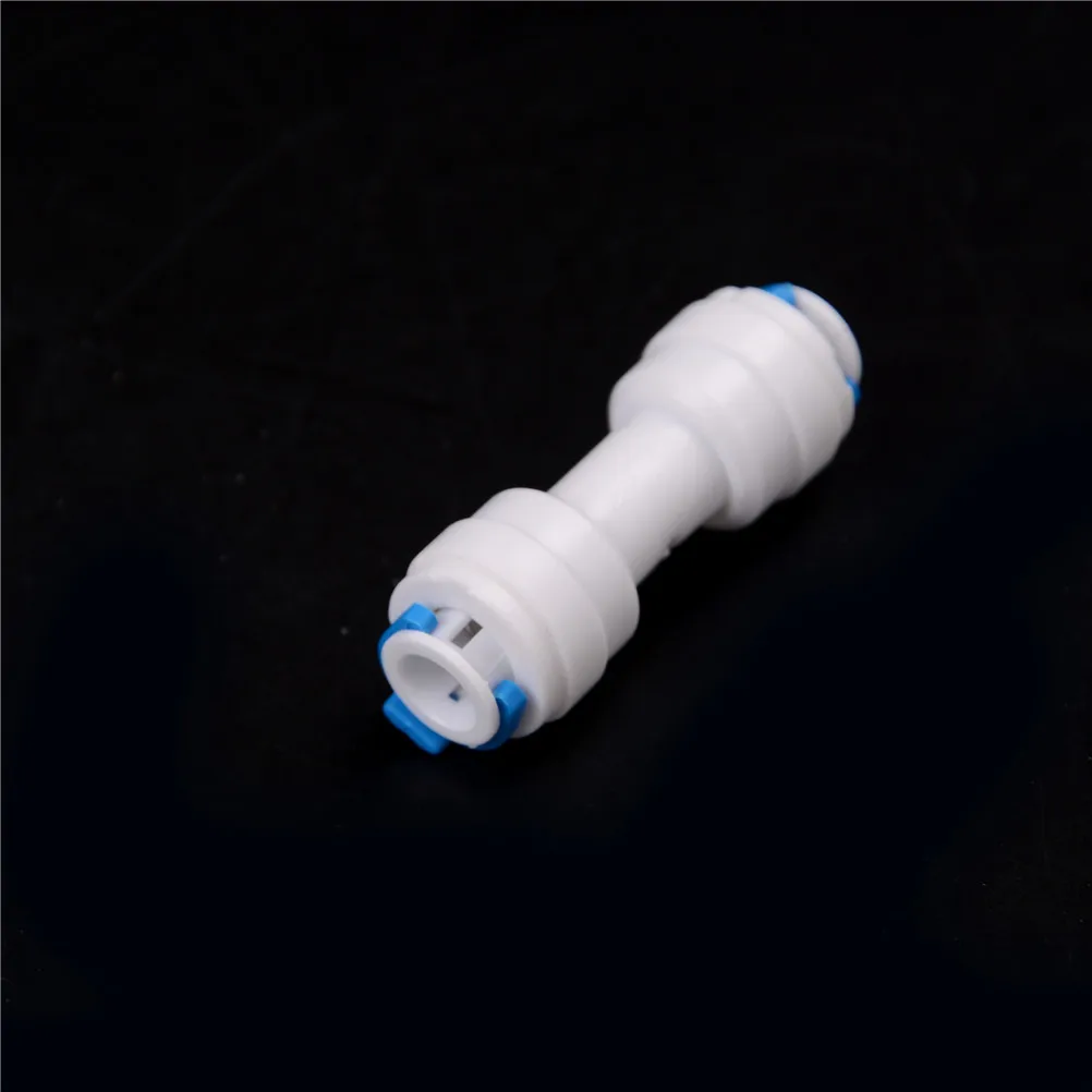 

1PCS White Blue 11/4" Equal Straight Tube OD Aquarium RO Water System Pipe Connector Quick Connection Fittings