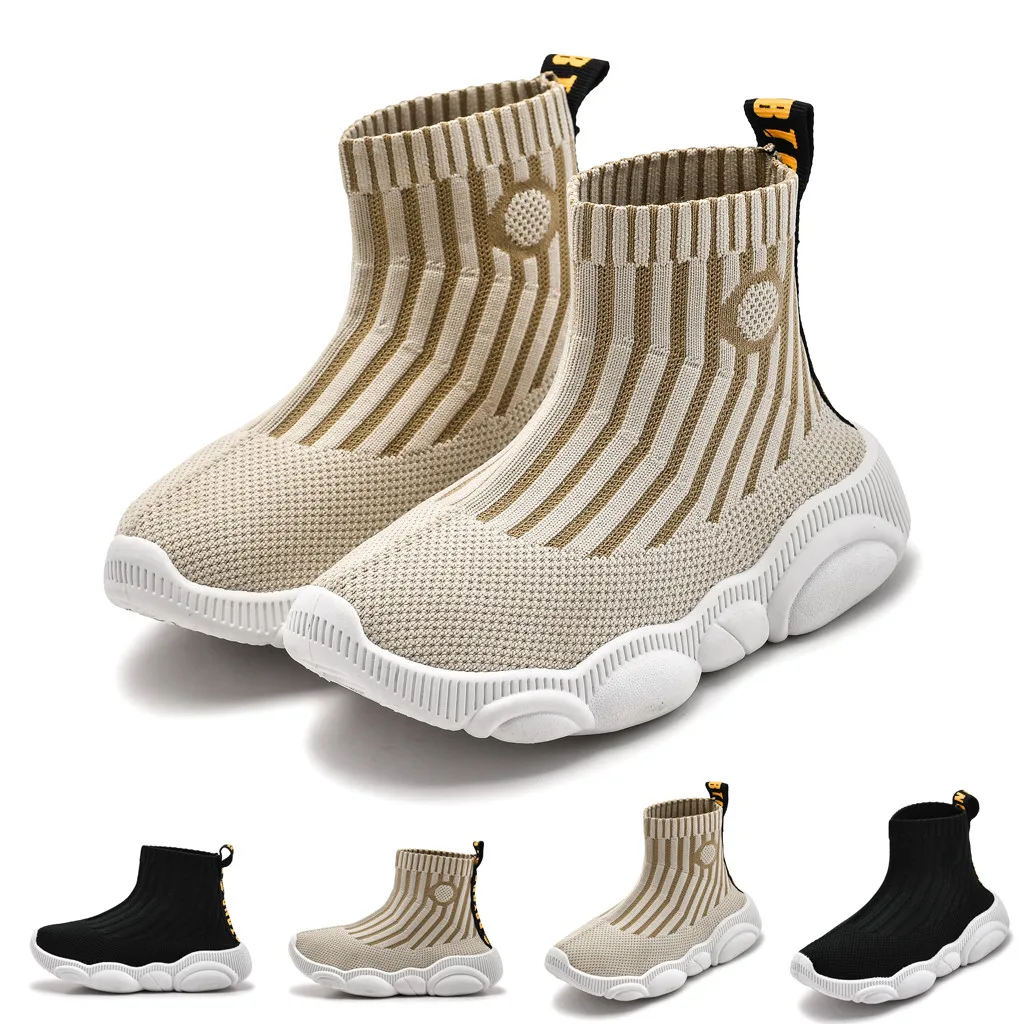 Kids Shoes Toddler Infant Baby Girls Boys Striped Sport Socks Shoes Sneakers Winter Shoes For Girls#ew