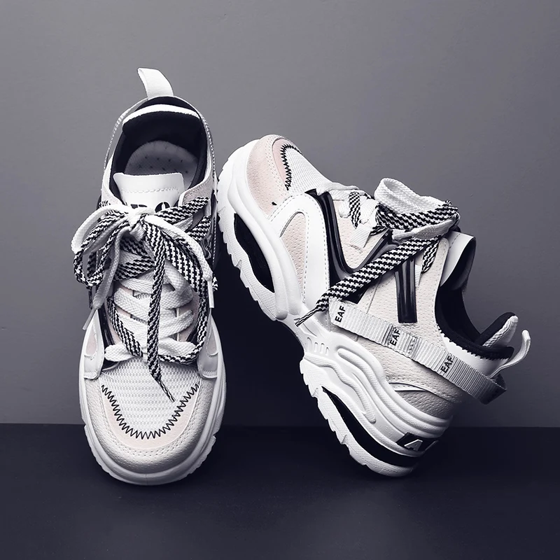 Женская обувь; tenis feminino; сезон весна-осень; женские кроссовки на шнуровке; модная дизайнерская обувь; женские кроссовки на платформе 6 см