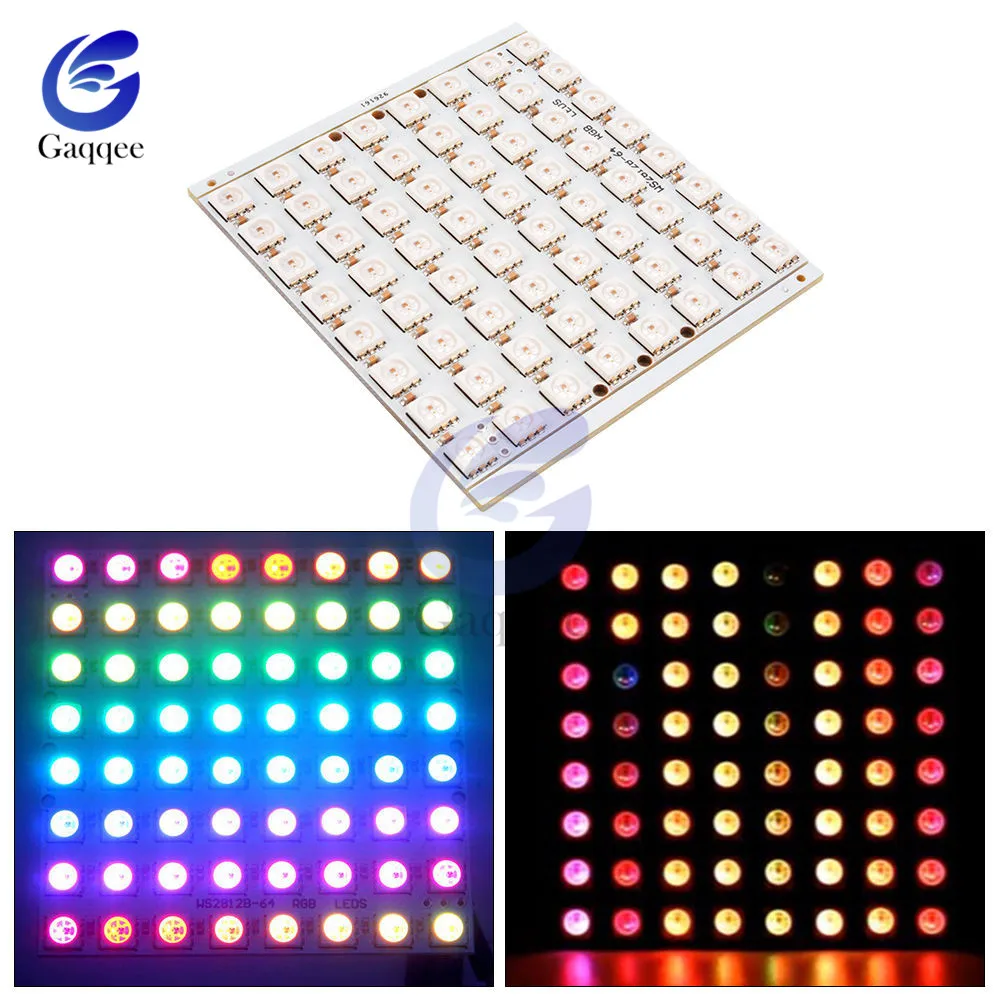 Модуль WS2812 12 16 24 40 60 64 бит 5050 RGB полноцветный светодиодный кольцевой светильник со