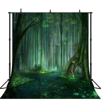 

Fairy Tale Scene Primeval Forest Decor Photography Backgrounds Customized Photographic Backdrops For Photo Studio