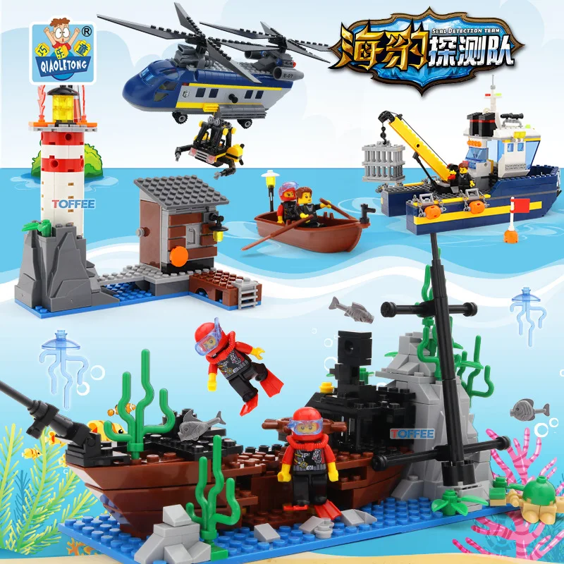 

Qiaoletong Seals Expedition Series Assembled Building ENLIGHTEN Toy Ts05102-5