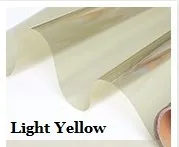 Light Yellow Многоцветная декоративная пленка для стекла с защитой от ультрафиолета, прозрачная пленка для дома, офиса, магазина Kindgarten, ручная работа, 30 см x 100 см - Цвет: Light Yellow