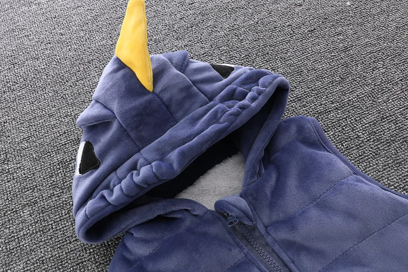 Winter Toddler Infant Clothing Sets Suits For Boys Thick Warm Cartoon Baby Coats Vest Pants 3Pcs/Sets Outfits Childrenl Costume