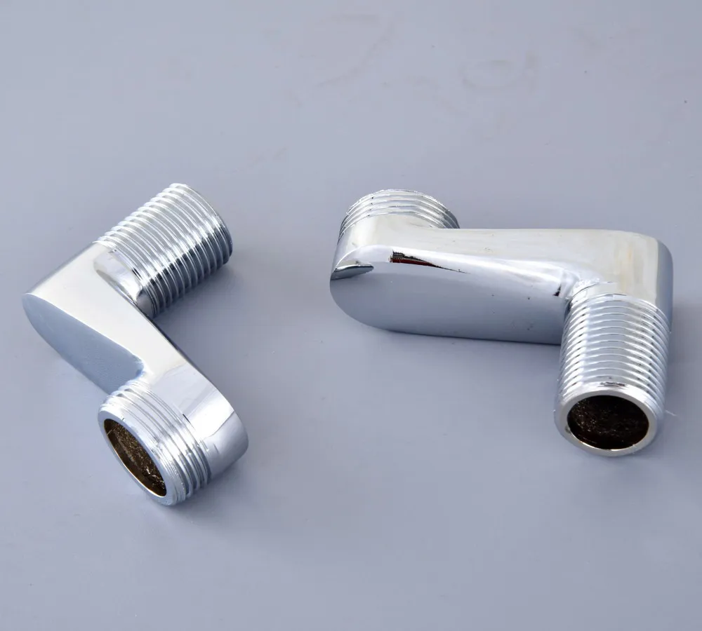 

2 Pcs Polished Chrome Wall Mounted Bathroom Fitting Claw Foot Bathtub Faucet Adjustable Swing Arms zba142