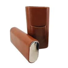 Кожаная дорожная коробка для сигар, портативная коробка для сигар, кожаный чехол для сигар, чехол для сигар, отличный подарок