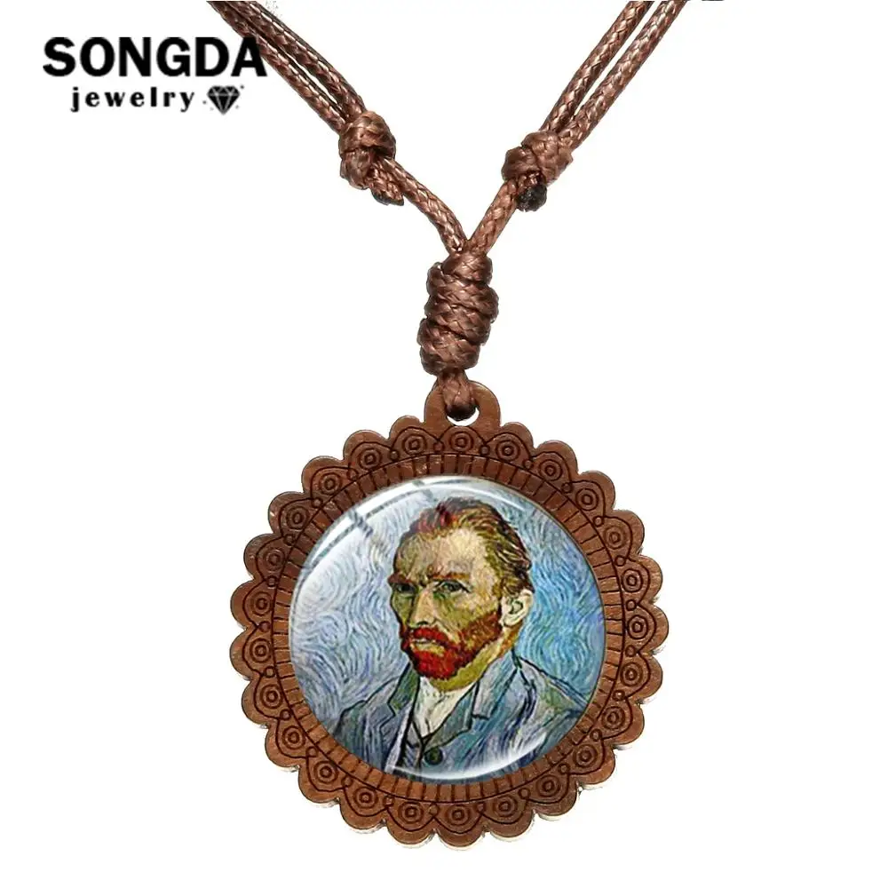 SONGDA художественное ожерелье Ван Гога для автопортрета Звездная ночь изысканное