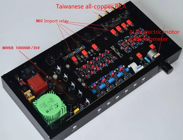 HIFI JRC5534 JRC5532 фронтальный op amp с пультом дистанционного управления preamp классический полностью сбалансированный MBL6010D линейный enthusiast Предварительный усилитель