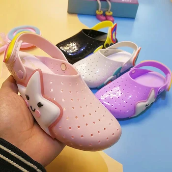 

Mini Melissa New Fashion Children Garden Shoes Boys and Girls Cartoon Sandal Summer Slippers High Quality Kids Baby Sandals