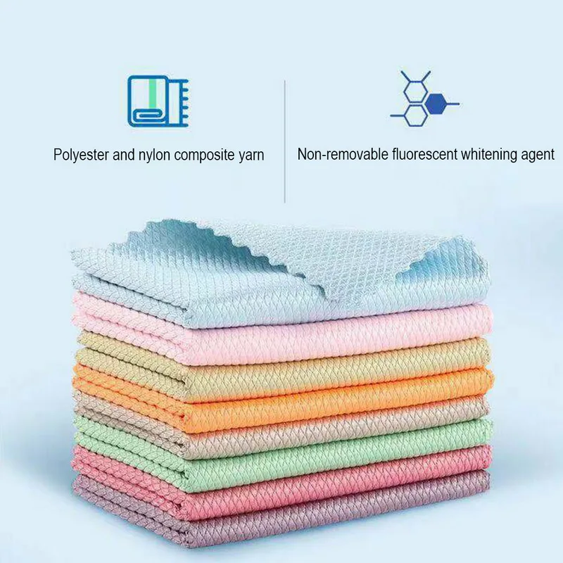 5/10PCS Special Fish Scale Wipes For Glass Cleaning Housework Cleaning Cloth