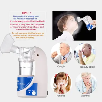 

Health Care Mini Handheld portable Inhale Nebulizer silent Ultrasonic inalador nebulizador Children Adult Rechargeable Automizer