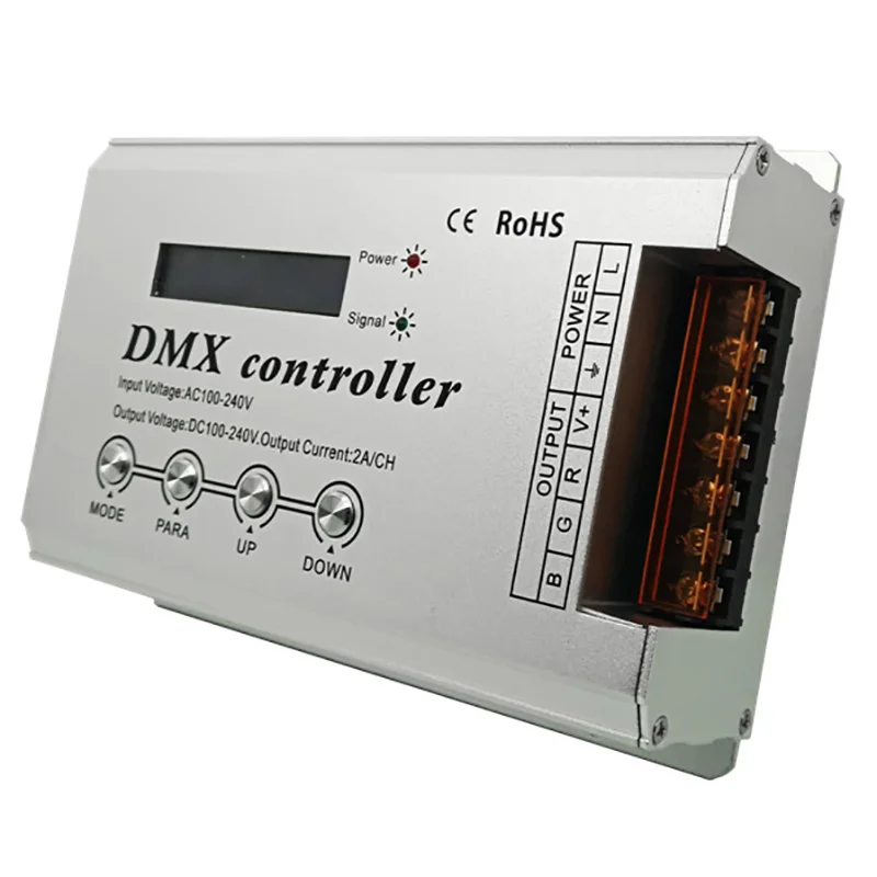 Dmx300 Ac 100V/220V Высокая Напряжение декодер Rgb Dmx контроллер 3Ch X 2A для цветная (Rgb)