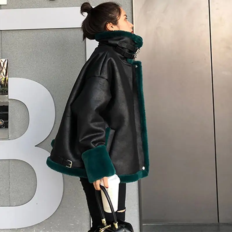 Women New Mink Fur Outcoats Female Hooded Fur