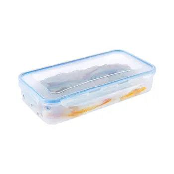 

Rectangular Kitchen Refrigerator Sealed Fresh Box with Lid Food Container Drain Storage Box Home Gadgets