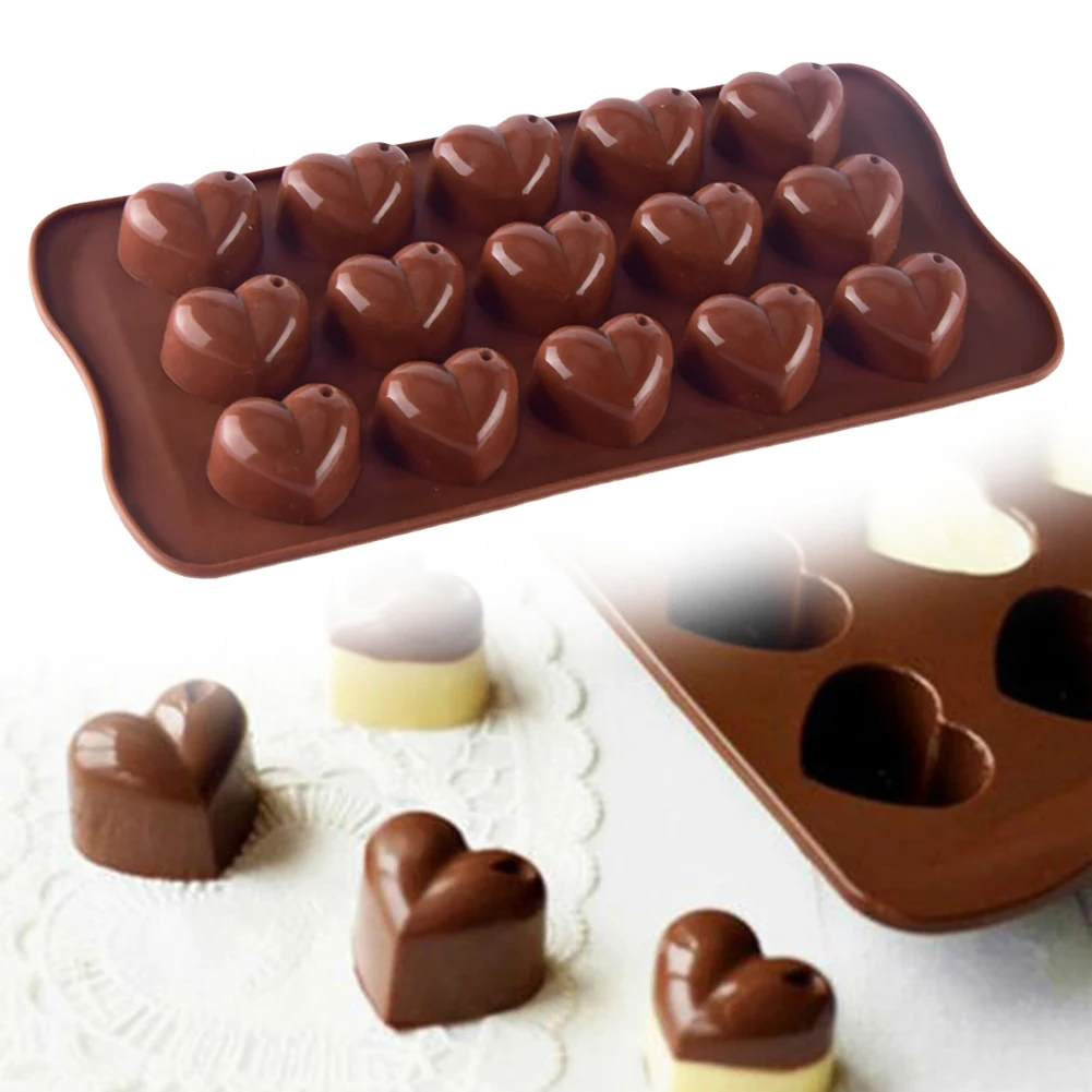 Абсолютно Новый утолщенный 15 отверстий маленькие капли любовь в форме сердца