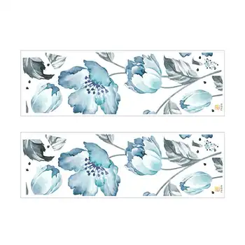 

2pcs Orchid Simple Creative Home Decoration Wall Stickers Wallpaper Wall Decals Decor Mural