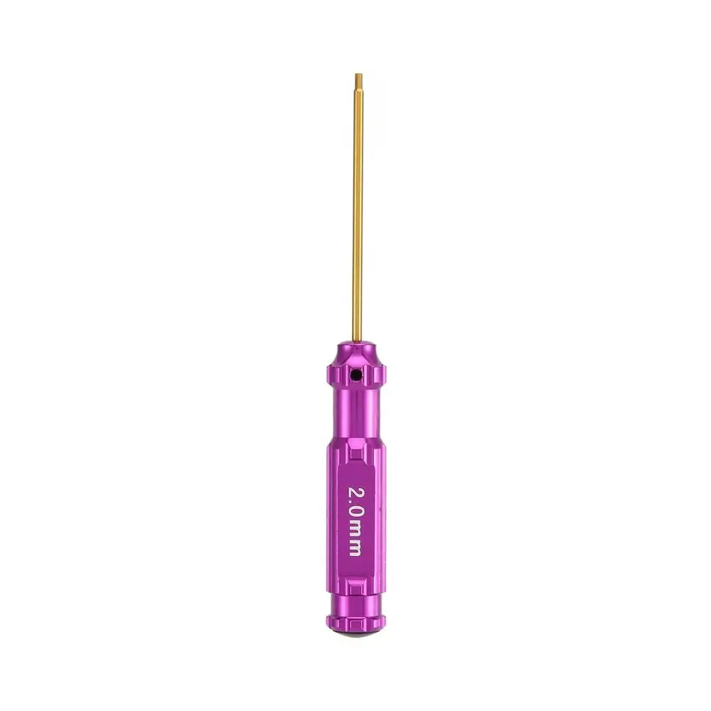 

2.0mm White Steel Titanium Plating Hexagonal Screwdriver Tool Set for RC Helicopter Drone Aircraft Model Repair Tools